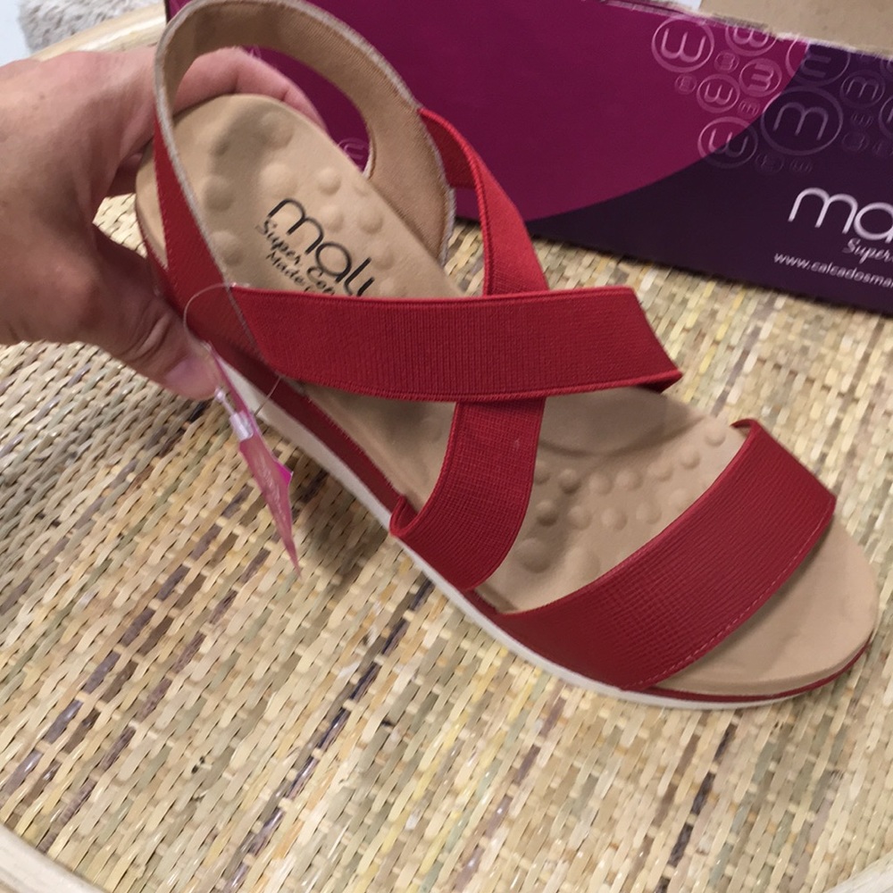 🌹Malu super comfortable bubble system red sandals🌹 - Picture 7 of 8